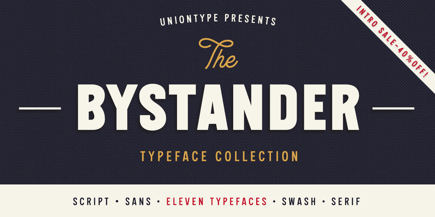 Example font The Bystander Collection #11